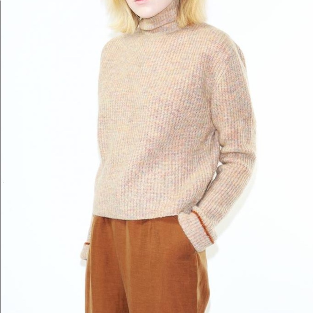 Paloma Wool Vesta Turtleneck Sweater Soft Pink XS